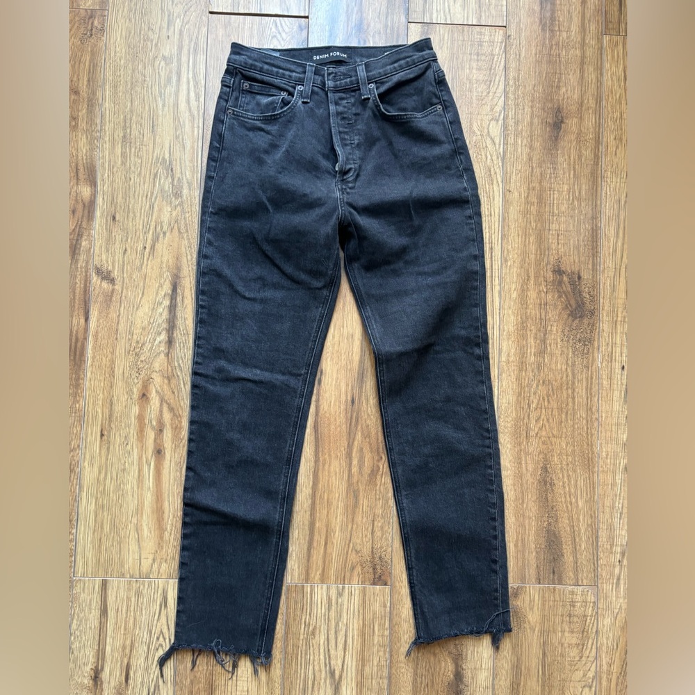 Aritzia Denim Forum High Rise Jeans in Black